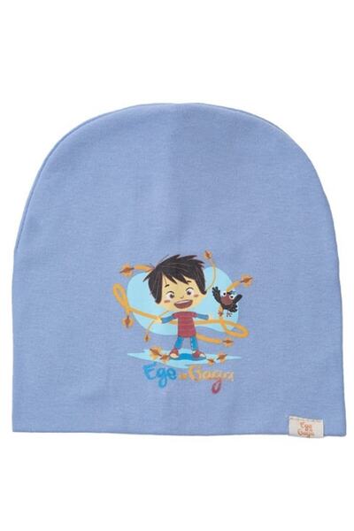 Kitti قبعة من القطن الممشط للأطفال من TRT مع إيجه للأطفال من عمر 3-9 سنوات