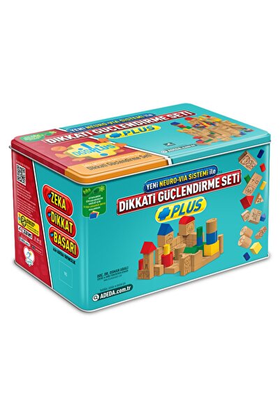 Adeda Yayınları Dikkati Güçlendirme Seti Plus 6 Yaş (Metal Kutulu) / Osman Abalı / Adeda Yayınları / 9786050685374
