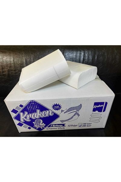 KRAKEN Z Fold Dispenser Paper Towels 12 Packs of 150