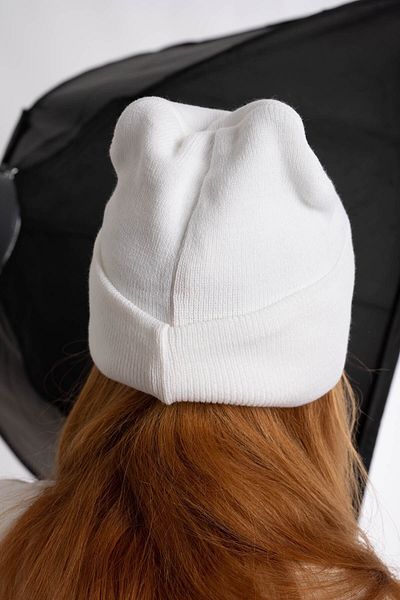Mıçı Cameo Fold White Beret