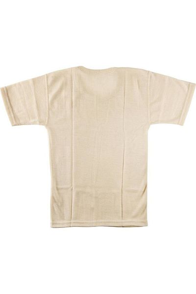 Hasyün 500 Παιδικό Unisex Μάλλινο Κοντομάνικο Κρέμα εσώρουχο