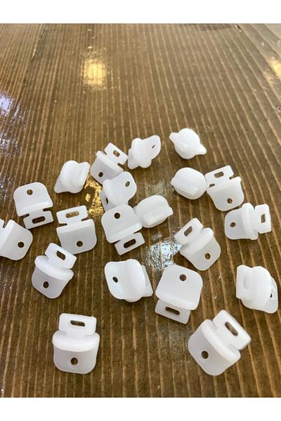 Perdeplus Curtain Button Cornice Curtain Finisher Lock Stop 10 Pieces