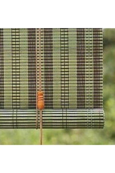 Bahçem Bambu Stor Perde-yeşil 60cm X1,80mt