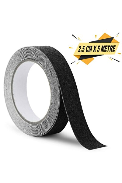 Genel Markalar Merdiven Zemin Kaydırmaz Bant Yapışkanlı Kaymaz Bant Siyah 2.5...