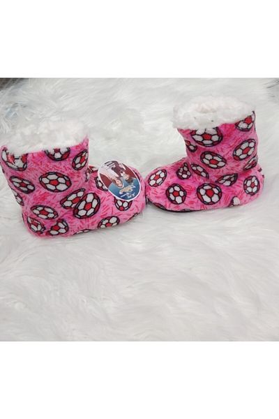 KorseShop Χειμερινό ροζ μεταξένιο παιδικό χοντρό βελούδινο μποτάκι Μποτάκια για το σπίτι Παπούτσια Μπότες Μαλακή σόλα