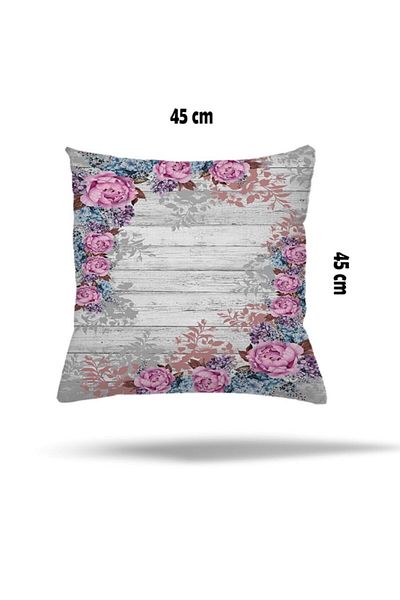 on the clouds Față de pernă cu fermoar ascuns cu imprimeu floral de epocă - Husă de pernă pentru scaun