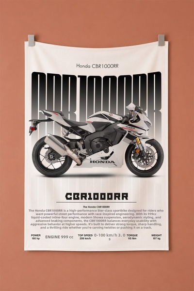 gxe.art HONDA CBR1000RR Tapiserie decorativă de perete