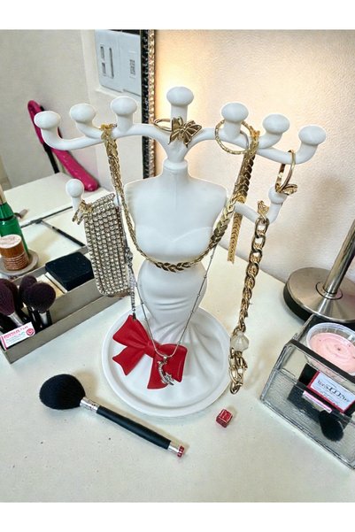 mtstudio Decorative Stylish Eye-Catching Beautifully Dressy Bow Detail Jewelry Organizer (22cm)