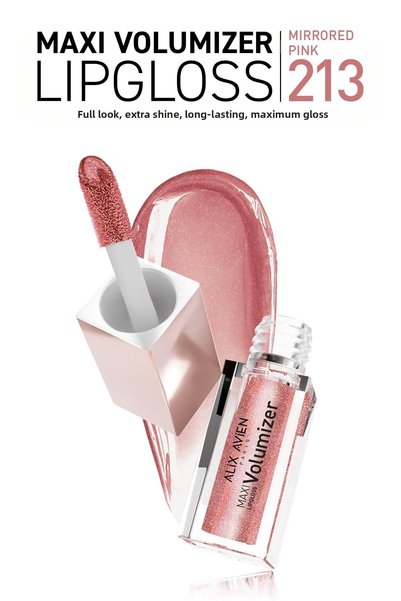 Alix Avien Maxivolumizer Lipgloss 213 - Mirrored Pink - Lasting and Moisturiz...