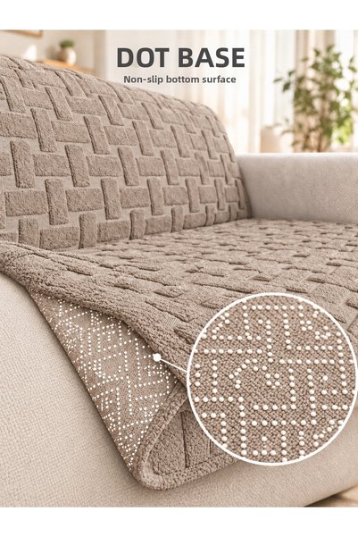 Faiend Premium Dot Based Embossed Patterned Sofa Cover Sofa Bed Cover Sofa Shawl 160X205 cm