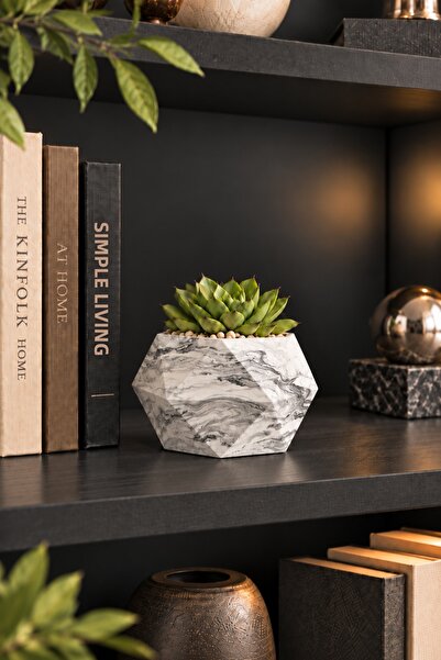 betonmall Vază de beton 11x7 cm Vază de flori mini lucrată manual Vas suculen...
