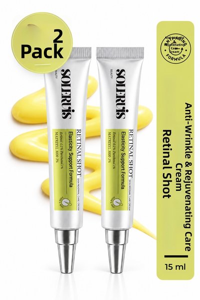 SOLERVIS Retinal Shot Anti-Wrinkle Firming Care Cream 0.1% Retinal 3% Matrixyl 15 ml 2 Pieces