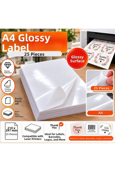 Enerji ambalaj 25 Pieces of Shiny Sticker Labels