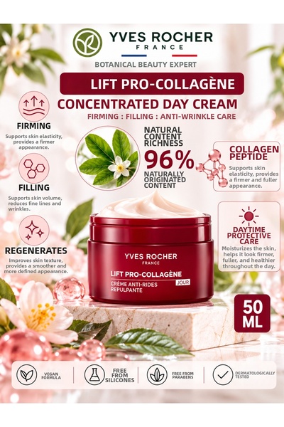 Yves Rocher Lift Pro Collagen Anti-Wrinkle Intensive Moisturizing and Firming...