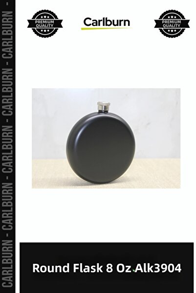 Carlburn Special Production Gift Accessory Round Single Flask 8 oz Alk3904
