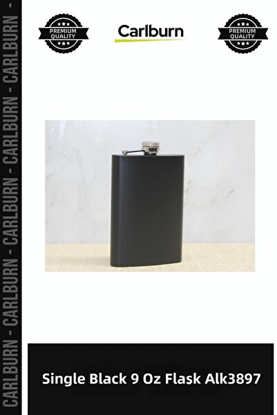 Carlburn Special Edition Pocket Accessory Men's Gift Single Black 9 oz Flask ...