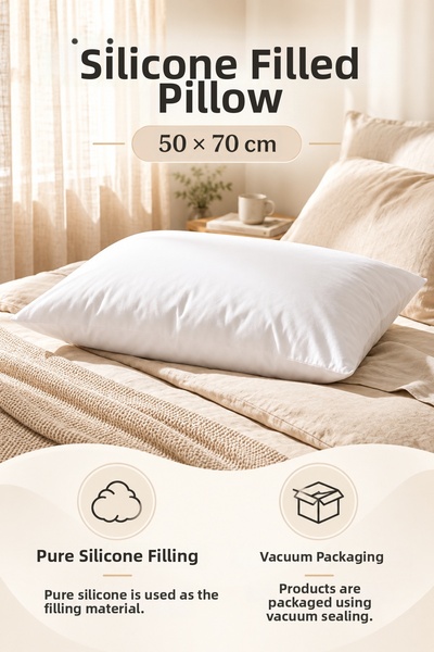 MixCotten Home Silicone Sleeping Pillow 50X70 cm 800 Gr