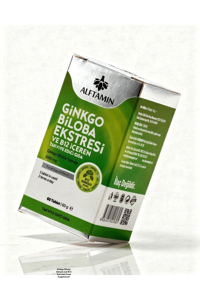 ALFTAMİN Supplement Containing Ginkgo Biloba and B12 1100 Mg 60 Tablets