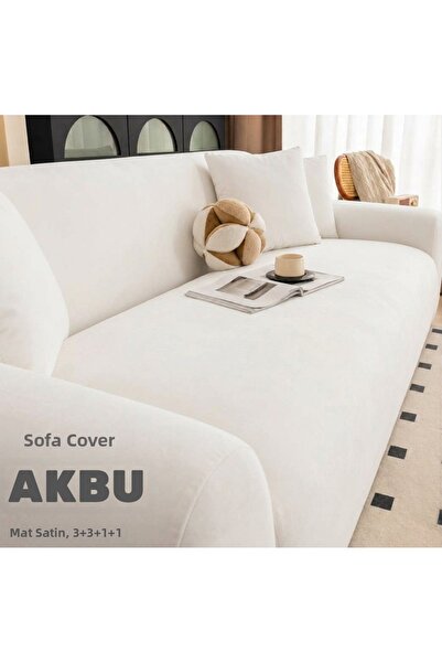 AKBU Matte velvet sofa cover | sleeper sofa cover | elastic armchair cover | ...