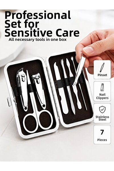 ArkhenX Stainless Steel Set Special for Nail and Eyebrow Care