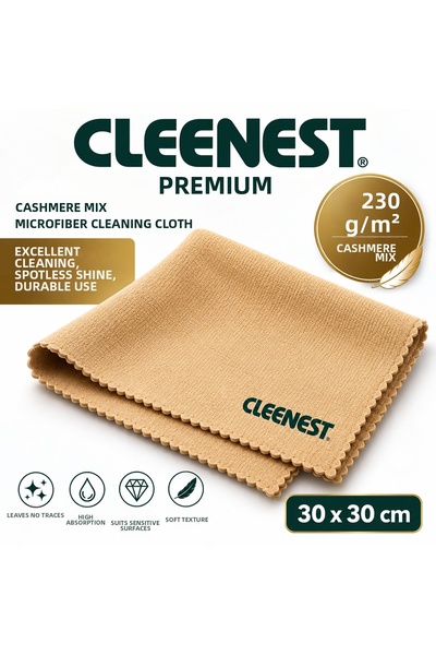 Cleenest قطعة قماش تنظيف مصنوعة من خيوط الكشمير عالية الجودة 230 جرام/م2، ماد...