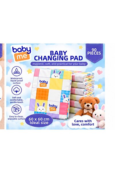 evorahome Baby Me Fluffy Diaper Changing Cover 60X60 cm 90 Pieces
