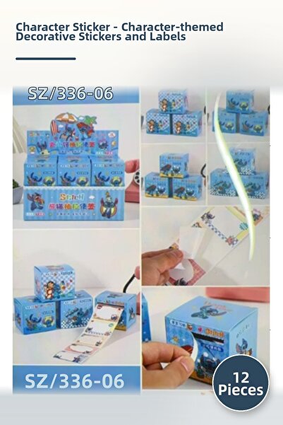 Yenilig 12 autocolante cu personaje - autocolante și autocolante decorative c...