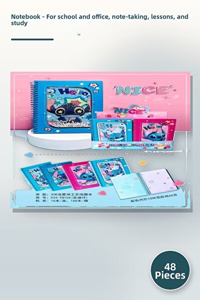 Yenilig 48 Pieces of Notebooks – Notepads for School and Office, Note-Taking,...