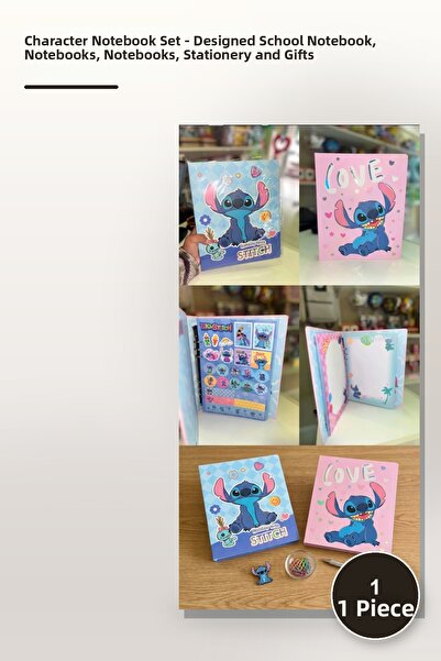 Yenilig 1 Piece Character Notebook Set – Designed School Notebook, Notepad, N...
