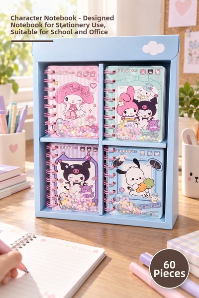 Yenilig 60 Character Notebooks – Designed Notepads, School and Office Compati...