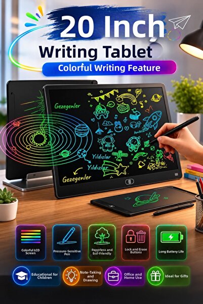 MEKs 20 Inc Color Lcd Graphic Digital Pen Drawing Tablet Writing Board Note W...