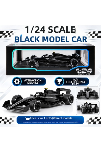 NW NessiWorld 1/24 Formula F1 Black Model Car