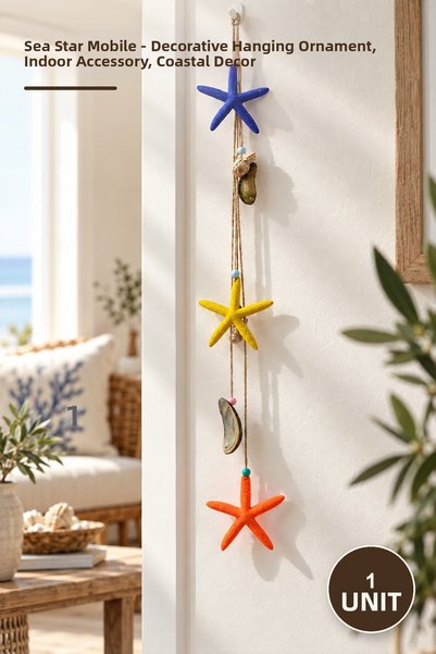 Yenilig 1 Piece Starfish Pendulum – Decorative Hanging Ornament, Indoor Acces...