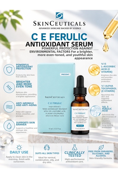 SkinCeuticals C E Ferulic 15 ml – Anti-Aging, Fine Line Reducer and Skin Tone...