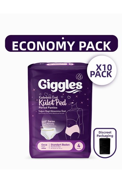 giggles Panty Pad (Menstrual Night Panties) Waist Size 52-100 cm Standard Siz...