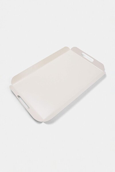 TRENDYOLMİLLA HOME Soft Cream Metal Tray 47X30 cm Tphaw27Tps00009