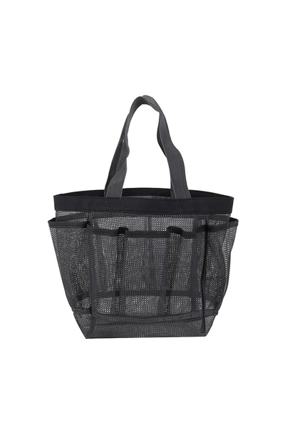 Choice Gray Mesh Beach Bags Tote Bag with 8 Pockets Waterproof Lightweight Fo...