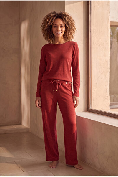 Katia&Bony Kadın Rahat Kesim Pantolon Bordo