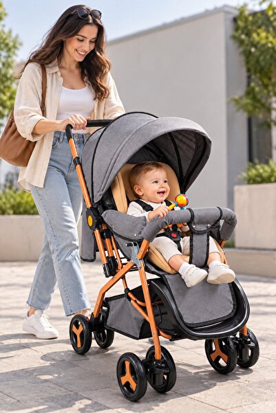 Baby Home Tam Yatarlı Çift Yönlü Bebek Arabası
