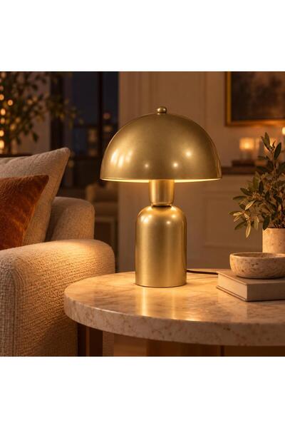 retro home design Mantar Model Özel Ayaklı Masa Lambası Salon Yatak Odası Abajur