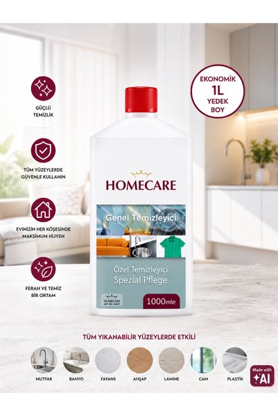 HomeCare Çok Amaçlı Genel Temizleyici 1LT Yedek Şişe