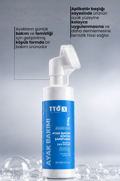 TTO Ayak Bakım Şampuanı Köpük Formlu 150 ml X Aplikatörlü