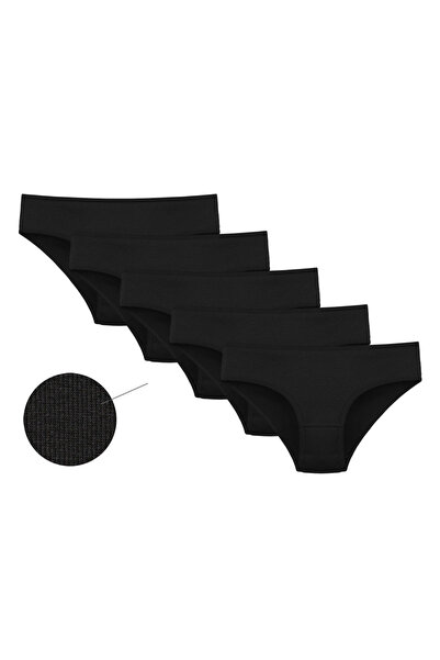 Donella 5-Pack Cotton Lycra Camisole Black Women's Panties