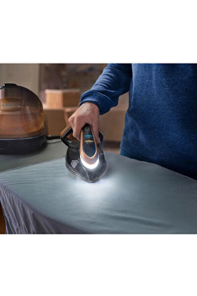TEFAL 9 Bar Yüksek Basınç Vision LED Işıklı Premium Buhar Kazanlı Ütü, Özel T...
