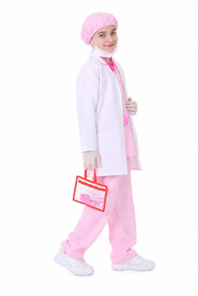 OULABİMİR Girl's Doctor Costume Surgery Surgeon Outfit and White Coat