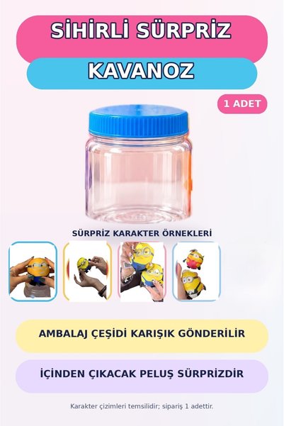 ZİVENTA Magic Sealed Package Jar Toy Add Water Shake Plush Figure 1 Piece Minion Themed