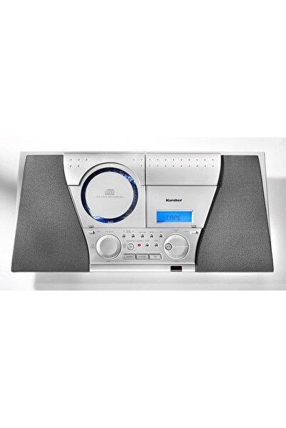 Karcher Sistem audio MC 6550N, CD player MP3, casetofon, radio FM PLL cu 30 de preseturi de memorie, ceas deșteptător, egalizator, montare pe perete, telecomandă, argintiu