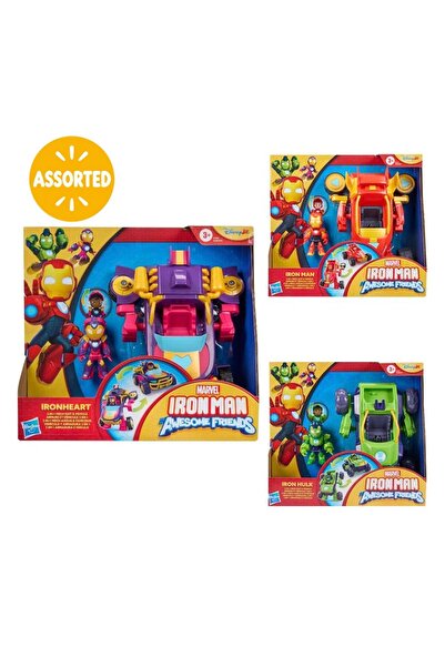 Marvel Iron Man and his Awesome Friends: 2-in-1 Mech Suit & Vehicle Assorted,...