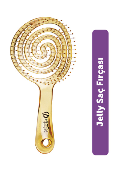 PROCO Beauty Pro Jelly Brush Saç Fırçası - 3D Esnek, Saç Açma ve Tarama