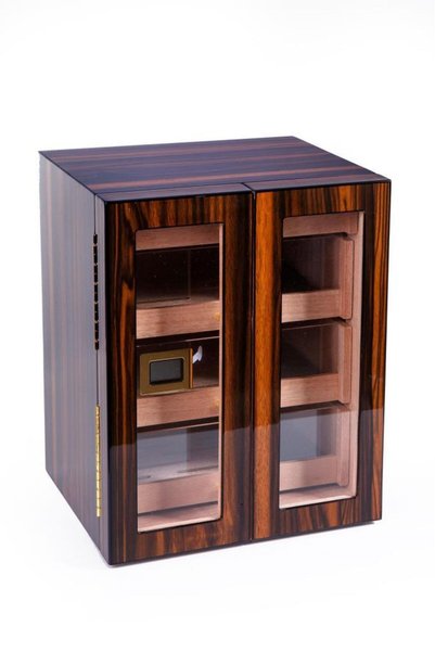 PremiumQuality Santa Rosa Ahşap 4 Çekmeceli Sedir Humidor Puro Kutusu - TR7533